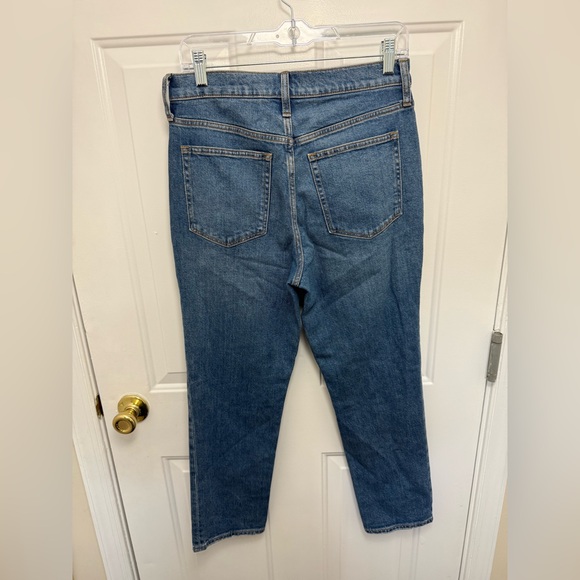 J. Crew Women's Jeans Size 28 Essential Straight Jean Medium Wash Stretch Casual - Picture 3 of 6